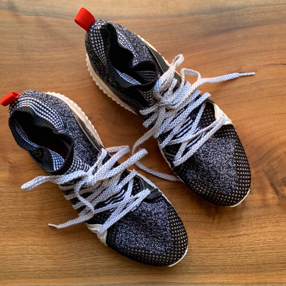 Adidas by Stella McCartney Red, Black, and White Sneakers - Size 7.5